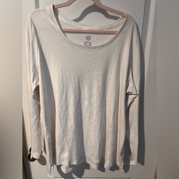 Isaac Mizrahi Live 2xl white top long sleeve. - Picture 1 of 4
